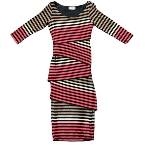 Bailey 44 Stripe Midi Column Dress - Picture 4 of 8